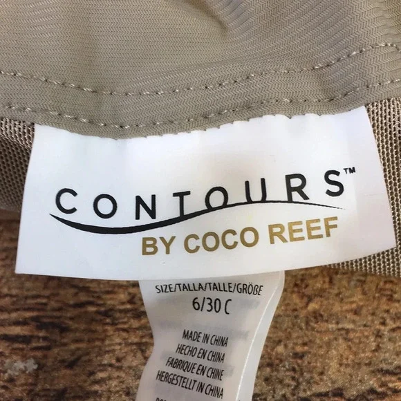 Contours by Coco‎ Reef Jasper Bandeau One Piece Swimsuit Womens 6 Cocodrilo - Picture 11 of 15